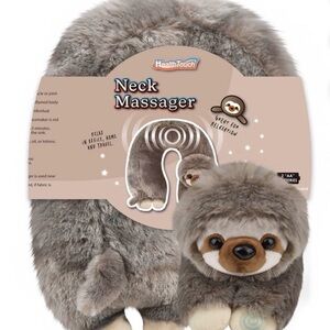 HealthTouch Plush Gray Neck Massager